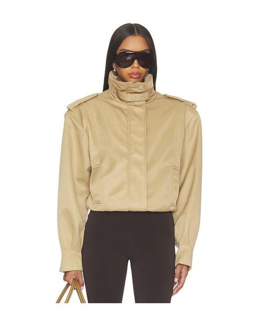 Source Unknown Natural Barlow Flight Bomber Jacket