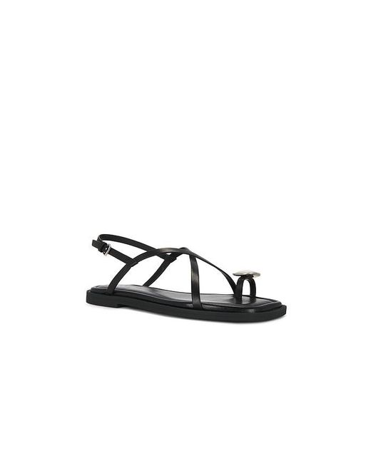 Rag & Bone Black Remi Flat Sandal