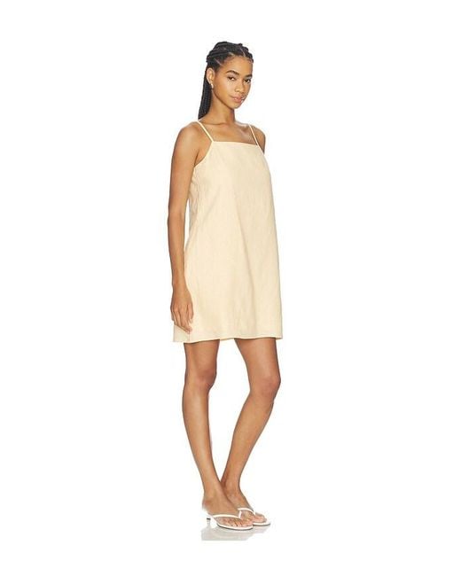 Sanctuary Natural Hideaway Linen Tie Strap Dress