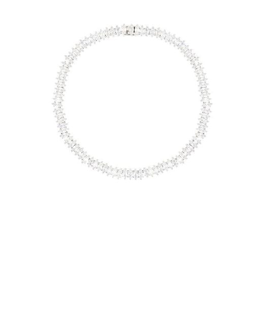 Eddie Borgo White Marquise Riviera Necklace