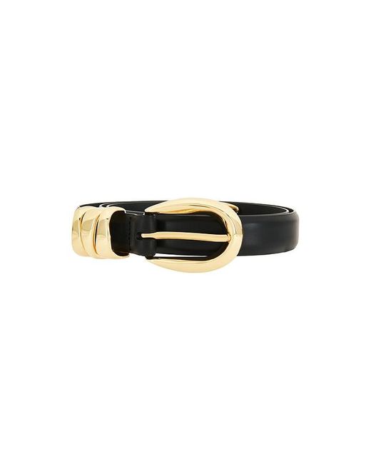 Madewell Black Triple Metal Keeper Belt