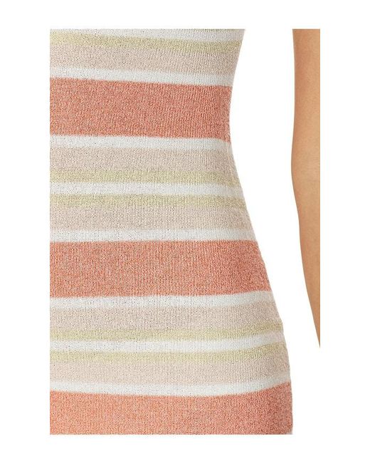 SNDY'S White Celia Shimmer Maxi Dress