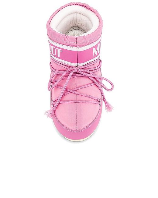 Moon Boot Pink Classic Low 2 Bootie