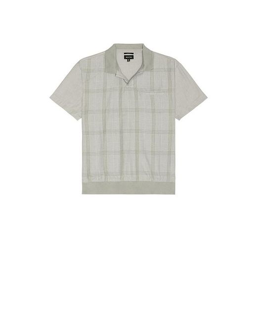 Brixton Gray Trolly Jacquard Weekend Short Sleeve Polo for men