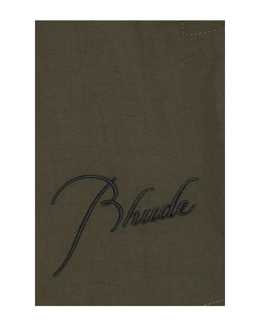 Rhude Green Radiator Swim Short for men