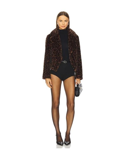 MILLY Black Arya Faux Fur Jacket