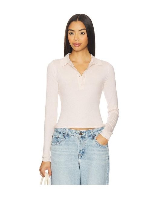 SNDY'S White Veda Long Sleeve Top
