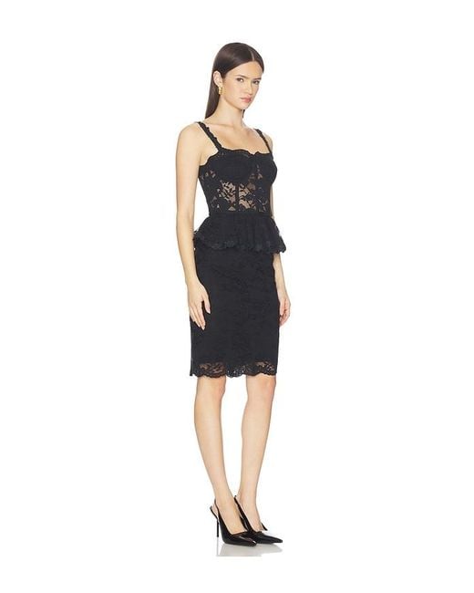 Generation Love Black Angelique Mesh Lace Dress