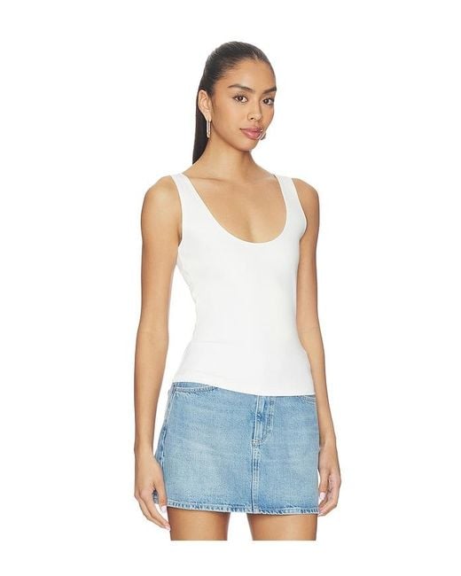 Artless Blue Inez Scoop Tank
