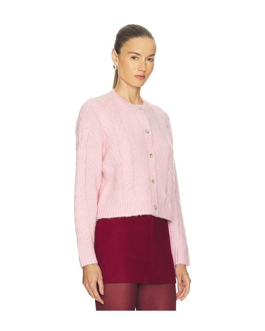 Line & Dot Red Melba Cardigan