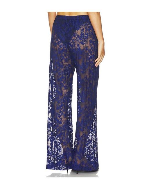 Amanda Uprichard Blue Mariko Pants