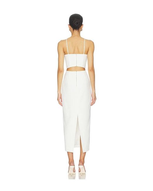 Bardot White Martini Midi Dress