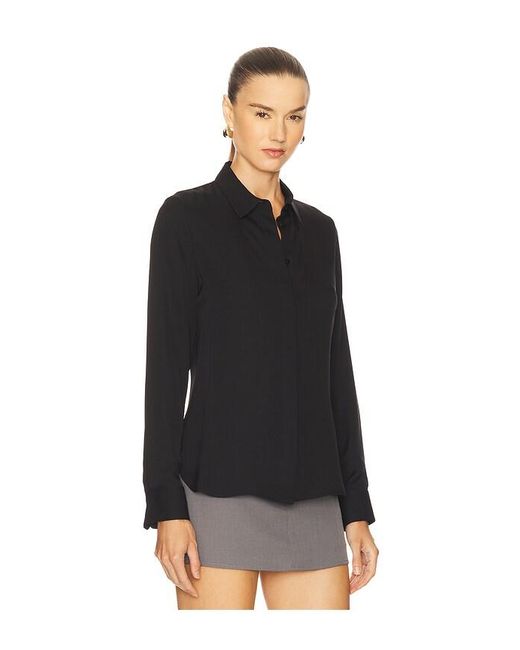Theory Black Tailliertes Hemd