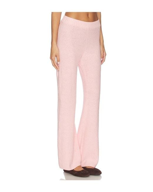 Lovers + Friends Pink Lora Textured Pant