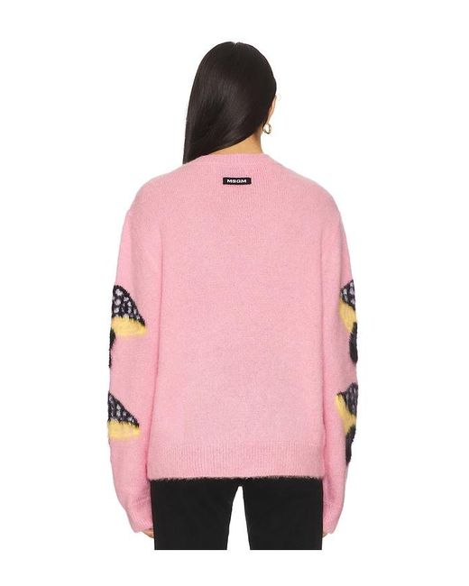 MSGM Pink Fantasy Mushroom Sweater