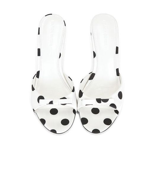 Black Suede Studio White Albie 65 Mule