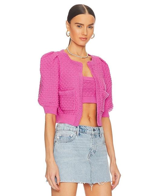 MAJORELLE Pink Cardigan Tamal