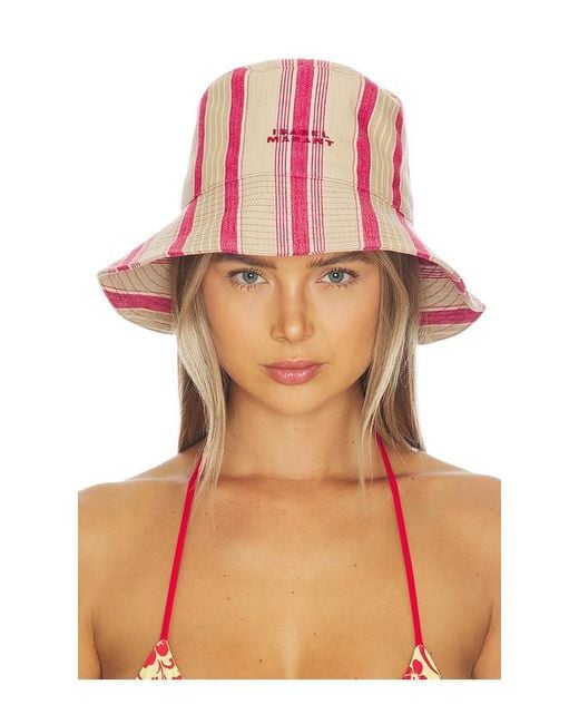Isabel Marant Red Shaelyn Hat