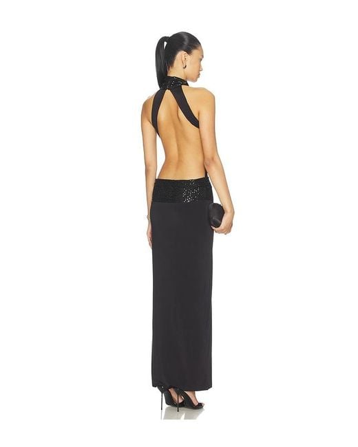 superdown Black Sabriana Gown
