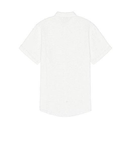 Rolla's White Bon Weave Shirt for men