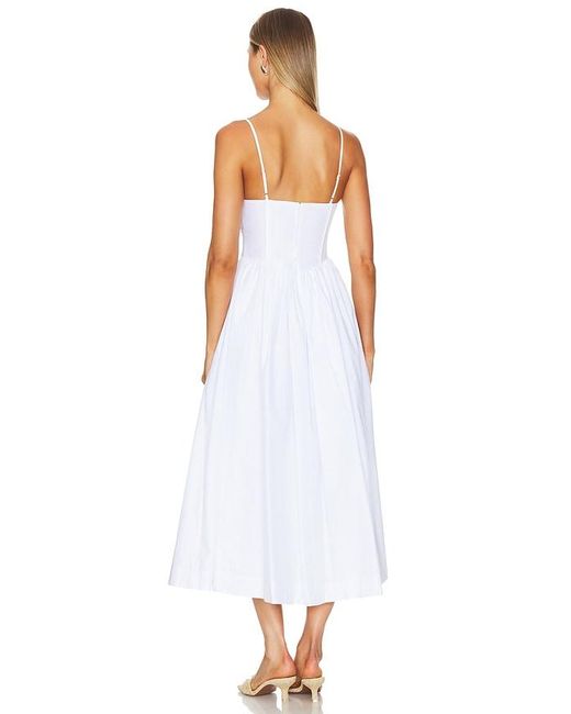 Nicholas White Becker Princess Waist Midi Dress
