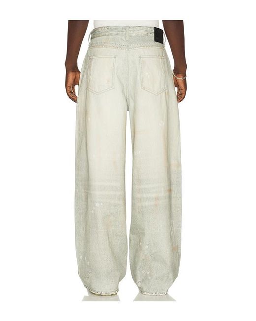 Won Hundred White Lyon Printed Denim Jeans for men