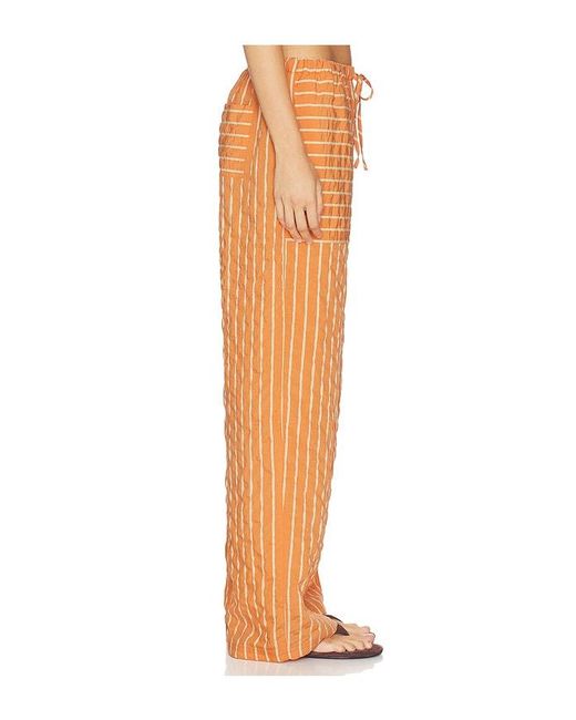 La Ligne Orange Drawstring Pull On Pant