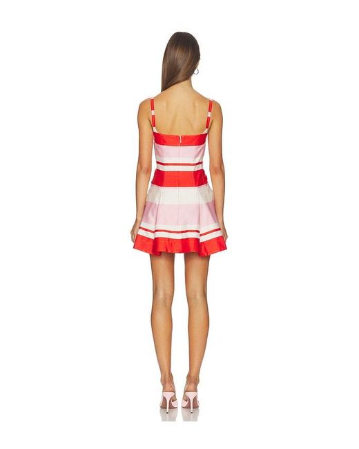 Jonathan Simkhai Red Nelly Bustier Mini Dress