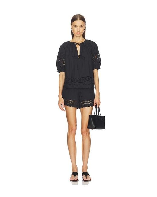 Rails Black Catalene Top