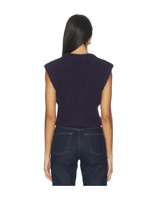 FRAME Blue The Plush Vest