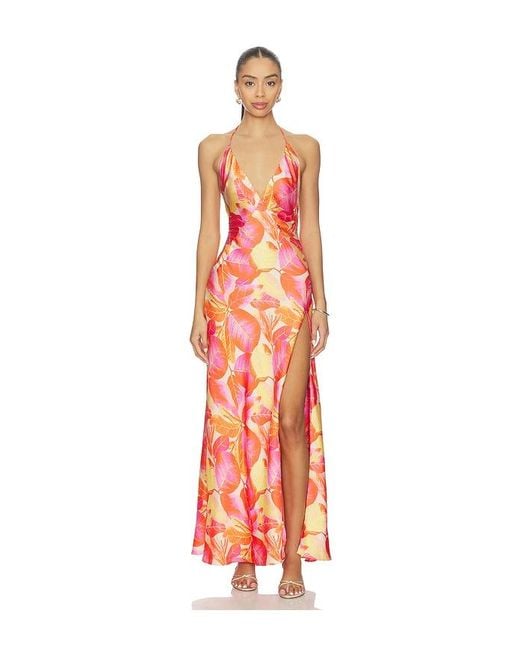 Bardot White Yve Halter Maxi Dress