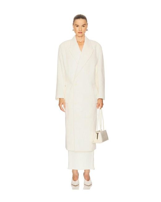 Bardot White Classic Oversized Coat