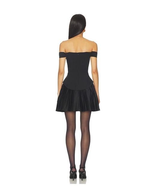 Elliatt Black Elva Off The Shoulder Mini Dress