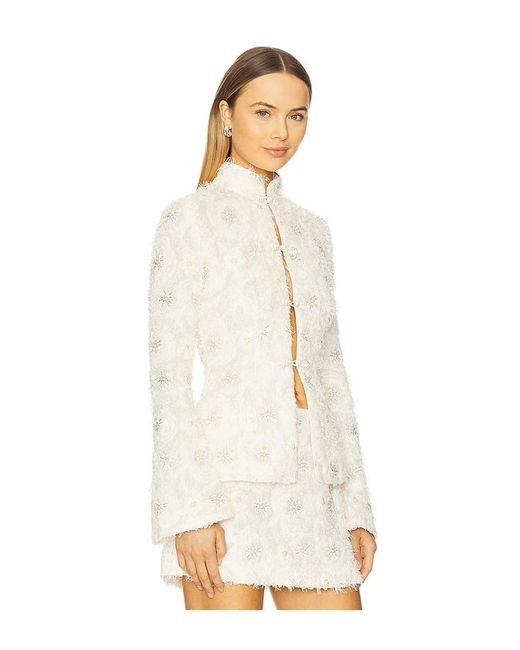 SAU LEE White Aja Top
