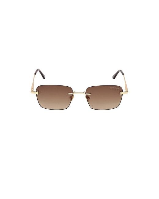 Tom Ford Brown Jake Metal Sunglasses for men