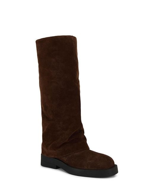 SCHUTZ SHOES Brown Keira Up Cloak Boot