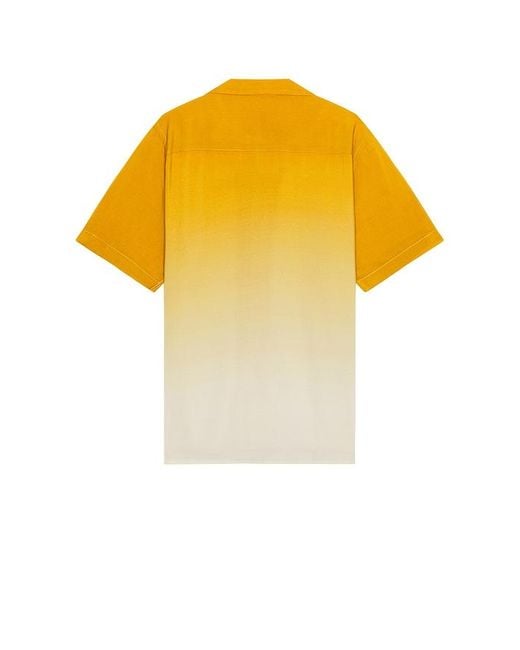 Oas Yellow Evening Grade Viscose Shirt for men