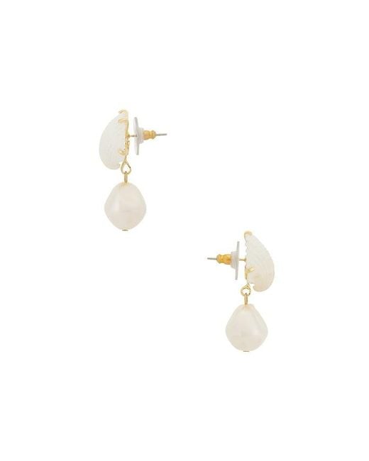 Jennifer Behr White Isola Earrings