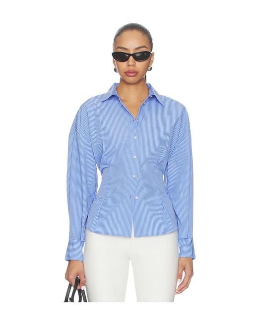 FAVORITE DAUGHTER Blue The Back Story Shirt