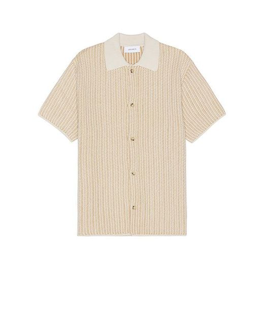 Les Deux Natural Easton Knitted Shirt for men