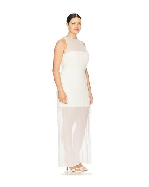 L'academie White 'Academie Amiens Maxi Dress