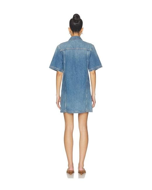 Ulla Johnson Blue Painters Dress