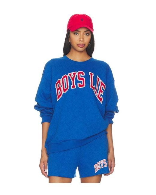 Boys Lie Blue Game Changer Kara Crewneck