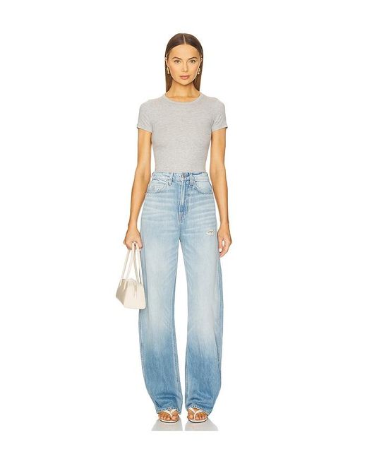 GRLFRND Blue Austen High Rise Curve Jeans