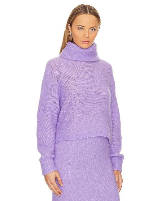 American Vintage Purple Tyji Turtleneck Sweater