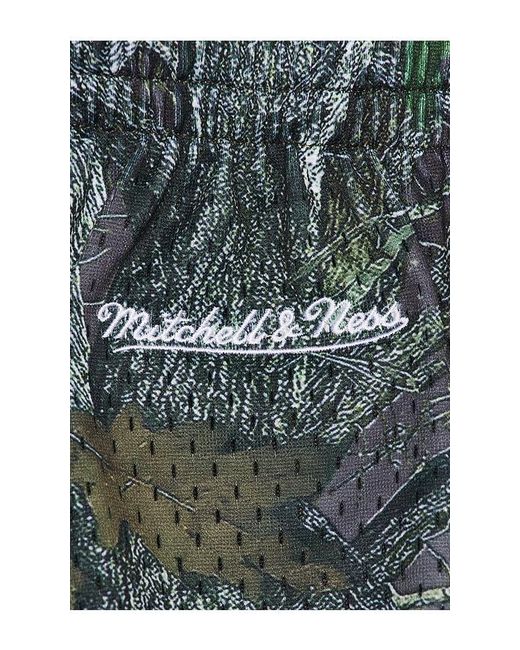 Mitchell & Ness Black Nfl Las Vegas Raiders Quiet Blaze 7 Mesh Shorts for men