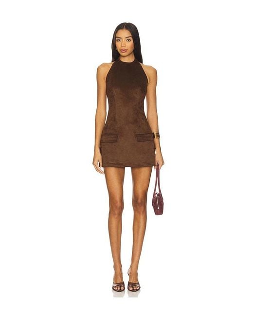 SNDY'S Multicolor Amelia Suede Mini Dress