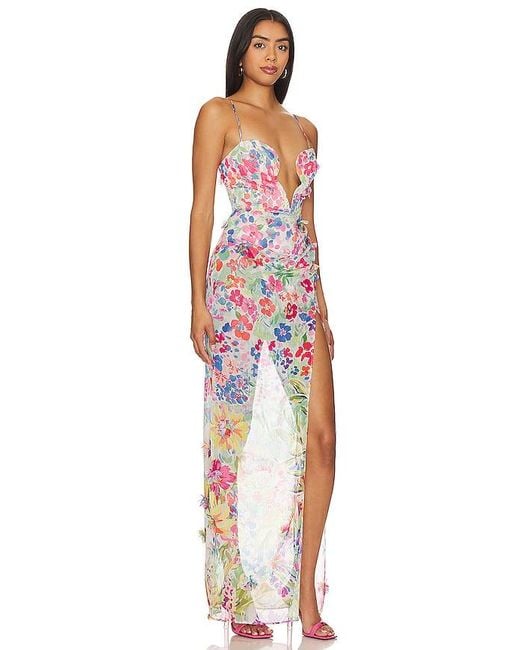 Nbd Red Idres Maxi Dress