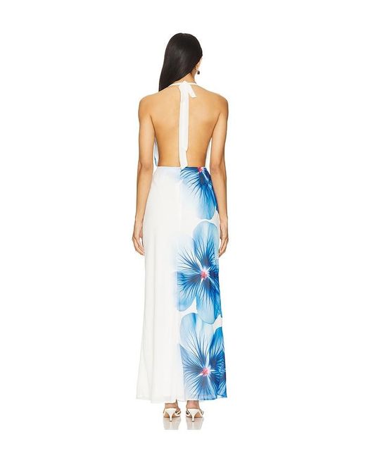 Runaway the Label Blue Jasmina Maxi Dress