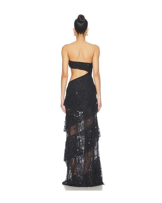La Fuori Blue Luna Veil Tier Dress